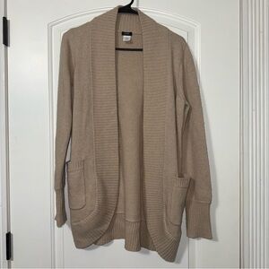J Crew Wool Cashmere Blend Cardigan Women’s Size Small Cream Tan